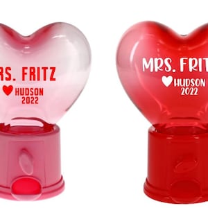 TEACHER GIFT / Valentine&#39;s Heart Candy Dispenser / Candy Holder  Valentine&#39;s Day Gift -Student classroom gifts
