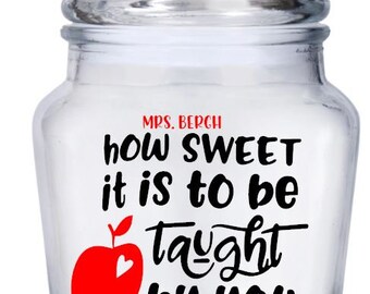 Download Teacher Candy Jar Etsy