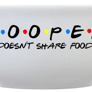 FRIENDS Ice cream bowl w/ name: share food Personalized Bowl, pasta lover, personalized gifts, non candy gift, gifts for him, gifts for her
