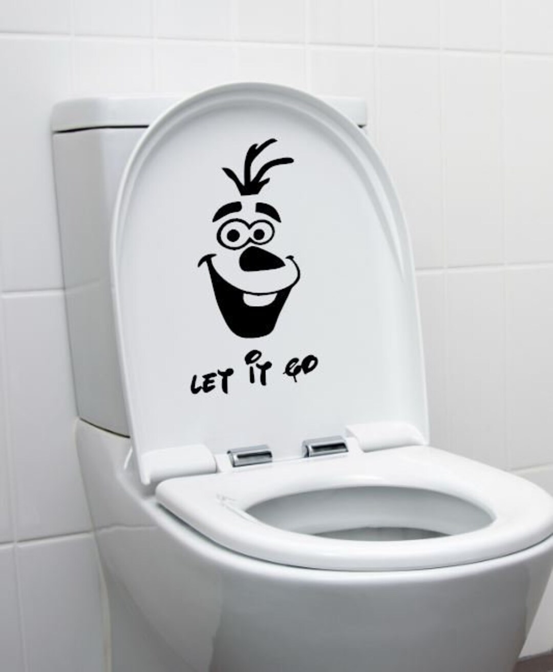 Let It Go / Toilet Sticker - Etsy
