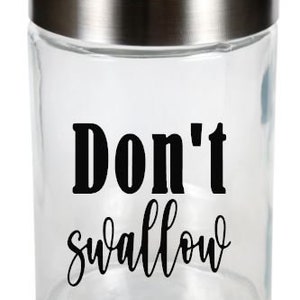 Balls Deep | Just the Tip | Pin Me Down | Tie Me Up | Bathroom Decor | Funny Bathroom | Decor Set | Vanity Organizer-DONT SWALLOW BIG 33.3oz