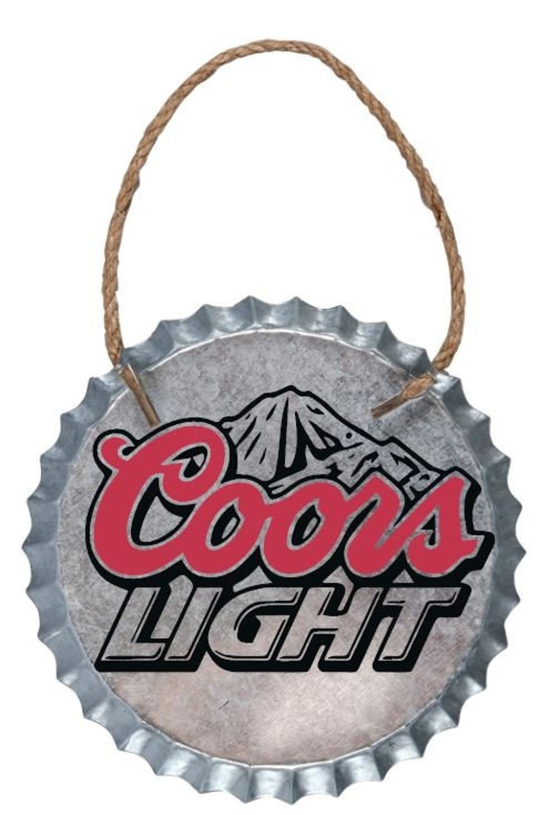 Coors Light / Beer/ Vodka/ Alcohol/ Galvanized Metal Bottle Cap Wall