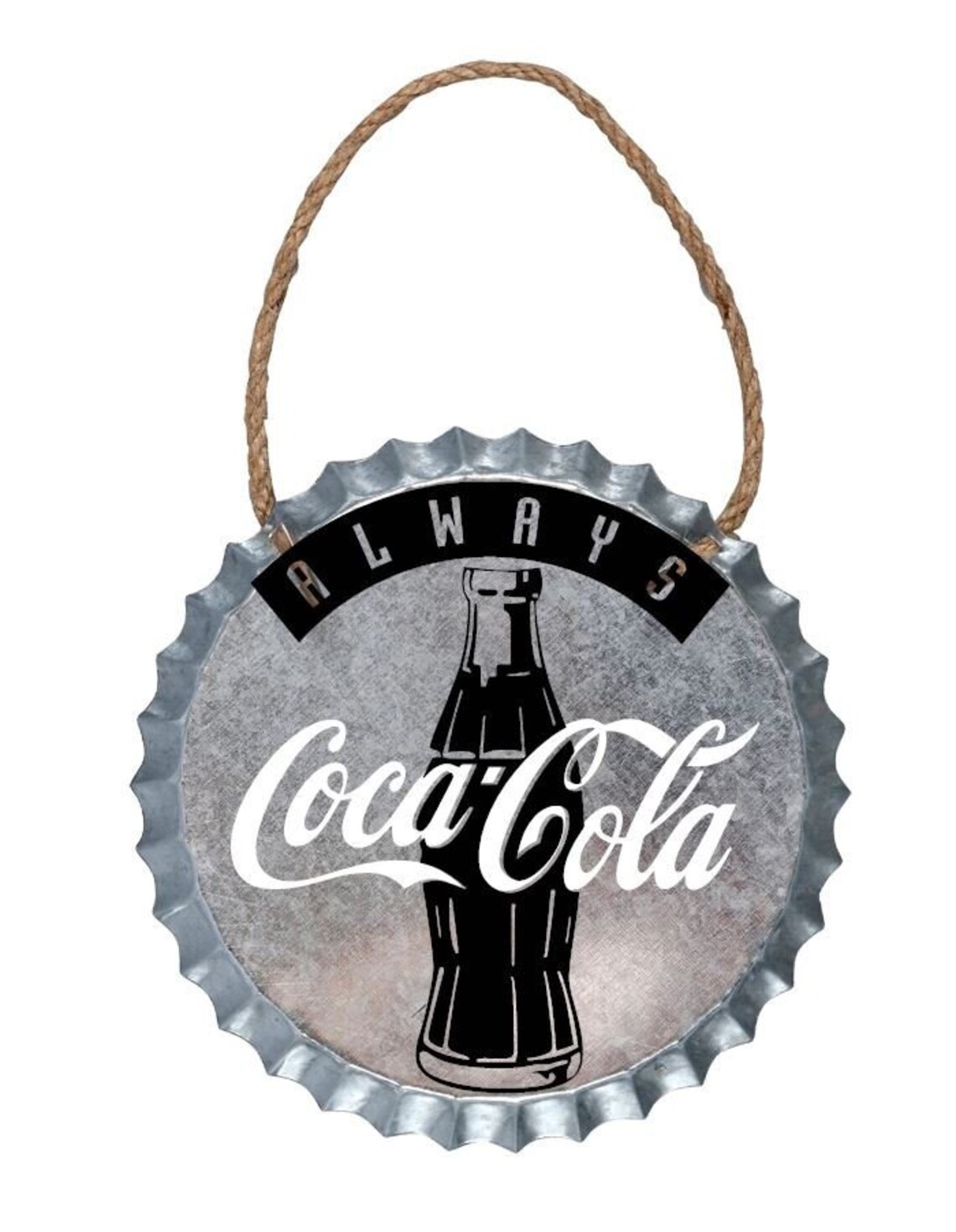 COKE/ Pop/ Soda/ Galvanized Metal Bottle Cap Wall Decor Etsy