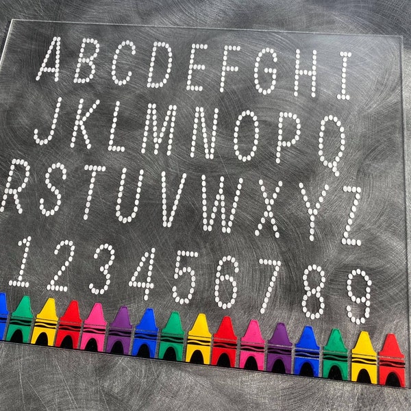 Acrylic Abc Name Tracing Etsy