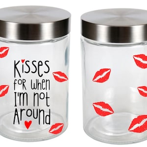 KISSES FOR WHEN I&#39;m not around-Personalized-Color options! 33.3oz