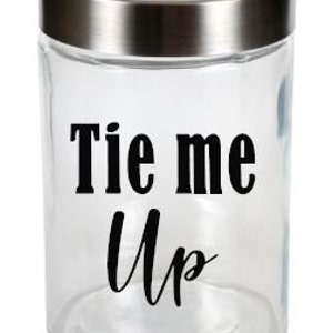 Balls Deep | Just the Tip | Pin Me Down | Tie Me Up | Bathroom Decor | Funny Bathroom | Decor Set | Vanity Organizer-TIE ME UP 33.3oz