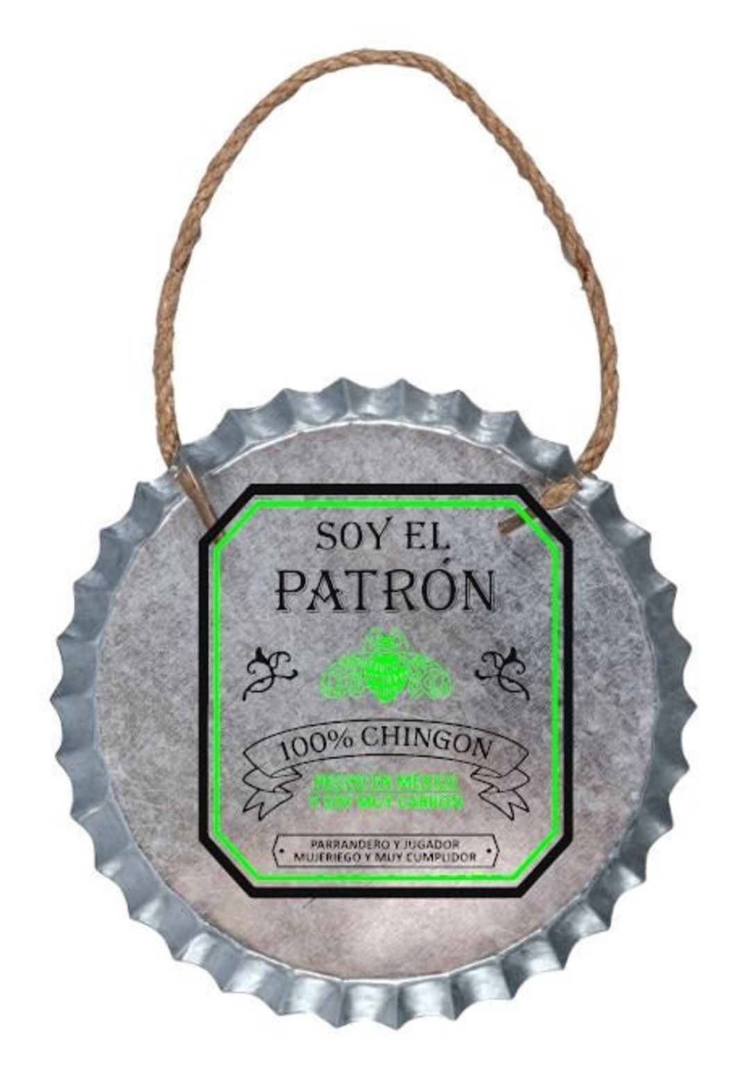 Patron/ Vodka/ Alcohol/ Galvanized Metal Bottle Cap Wall Decor Etsy