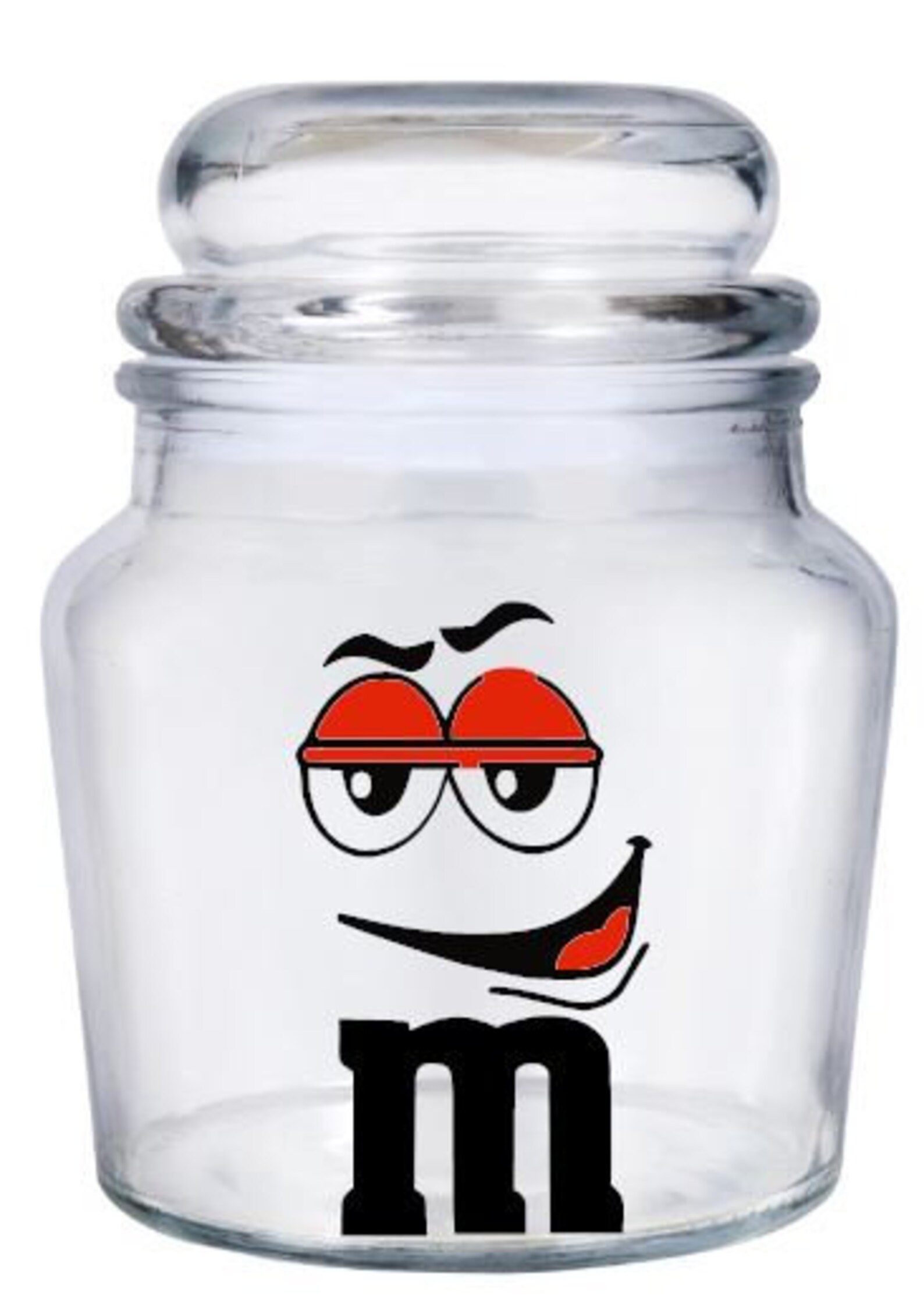 Red M&M Candy JarPersonalizedColor options Etsy