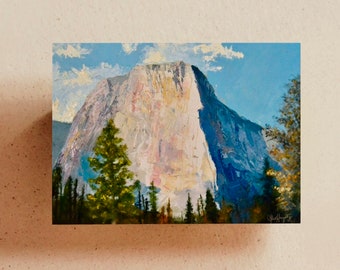 Yosemite Art Download - Yosemite Poster, Summer Outdoors, Oil Painting from Photo, Digital Print, Teen Girl Room Decor, Nature Painting