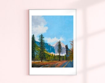 Original Painting - Summer Outdoors, Oil Painting from Photo, Drawing from Photo, Oil Painting Clouds, Oil Painting Original