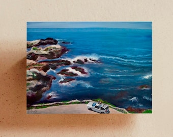 Ocean Landscape Art Download - Digital Print, Large Ocean Wall Art Print, Beach Lovers Gift, Teen Girl Room Decor, Big Sur Prints