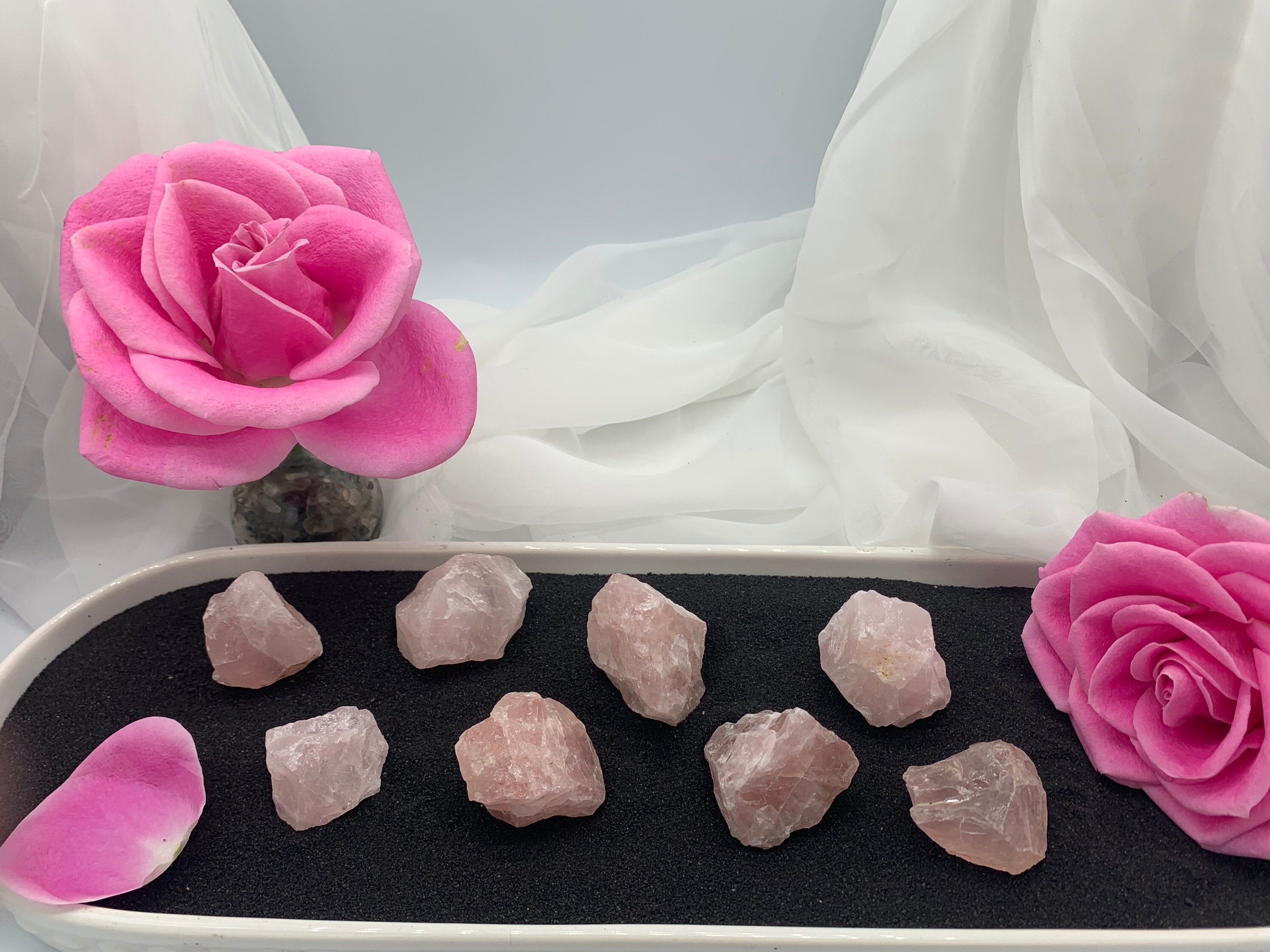 Rose Quartz Natural Rose Quartz Genuine Rose Quartz Raw Etsy