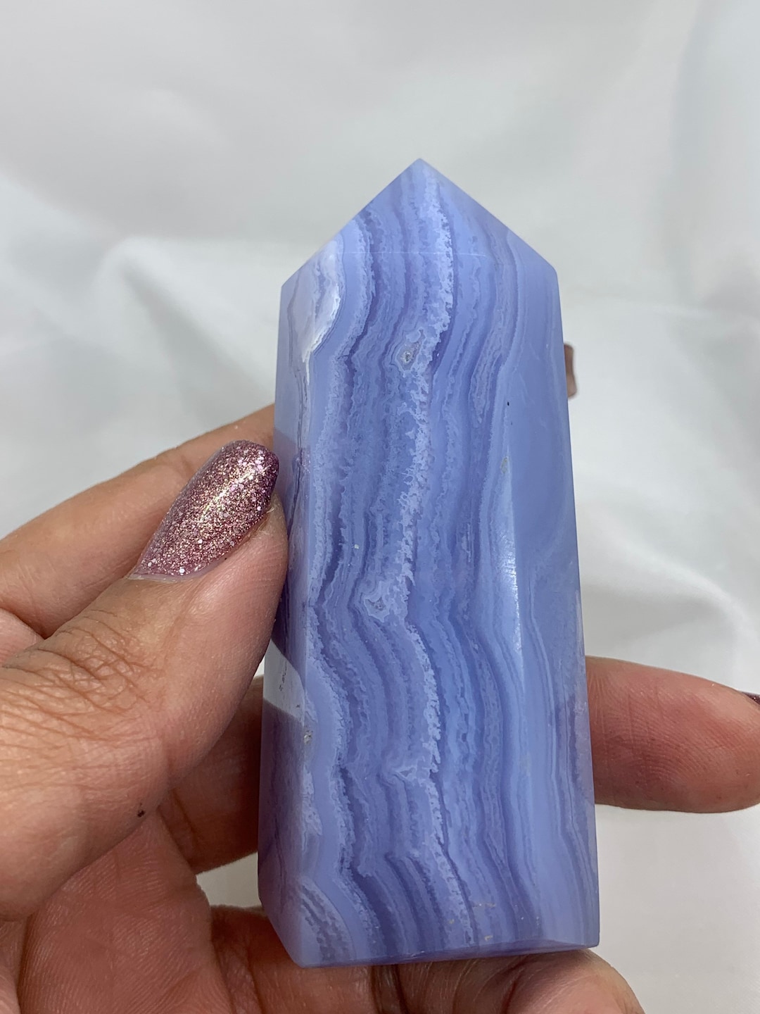 Dainty Blue Lace Agate Towers Blue Lace Agate Blue Lace Blue Agate Blue