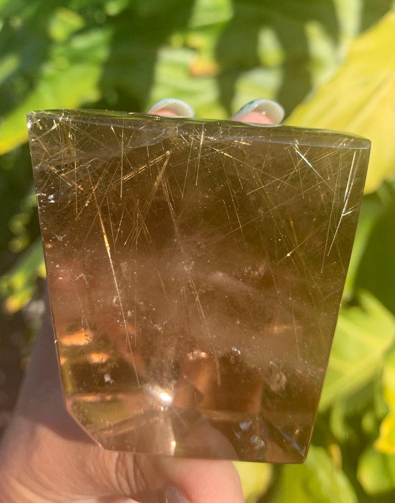 LARGE Golden Rutilated Quartz Free Form • Rutilated Quartz • Ru LARGE Golden Rutilated Quartz Free Form • Rutilated Quartz • Ru