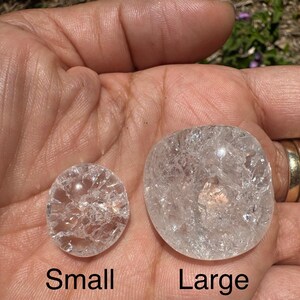 Cracked Quartz • Fire and Ice Quartz • Crackle Quartz • Quartz • Clear Quartz • Crystal Clear Quartz • Real Crystals • Small Crystals image 10