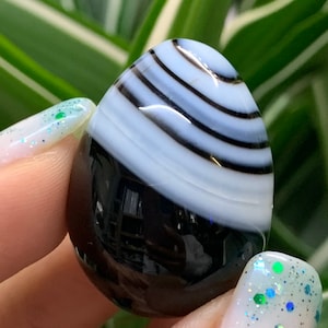 Black Agate • Banded Black Agate • Banded Black Agate Mini Eggs • Crystals • Crystal Eggs