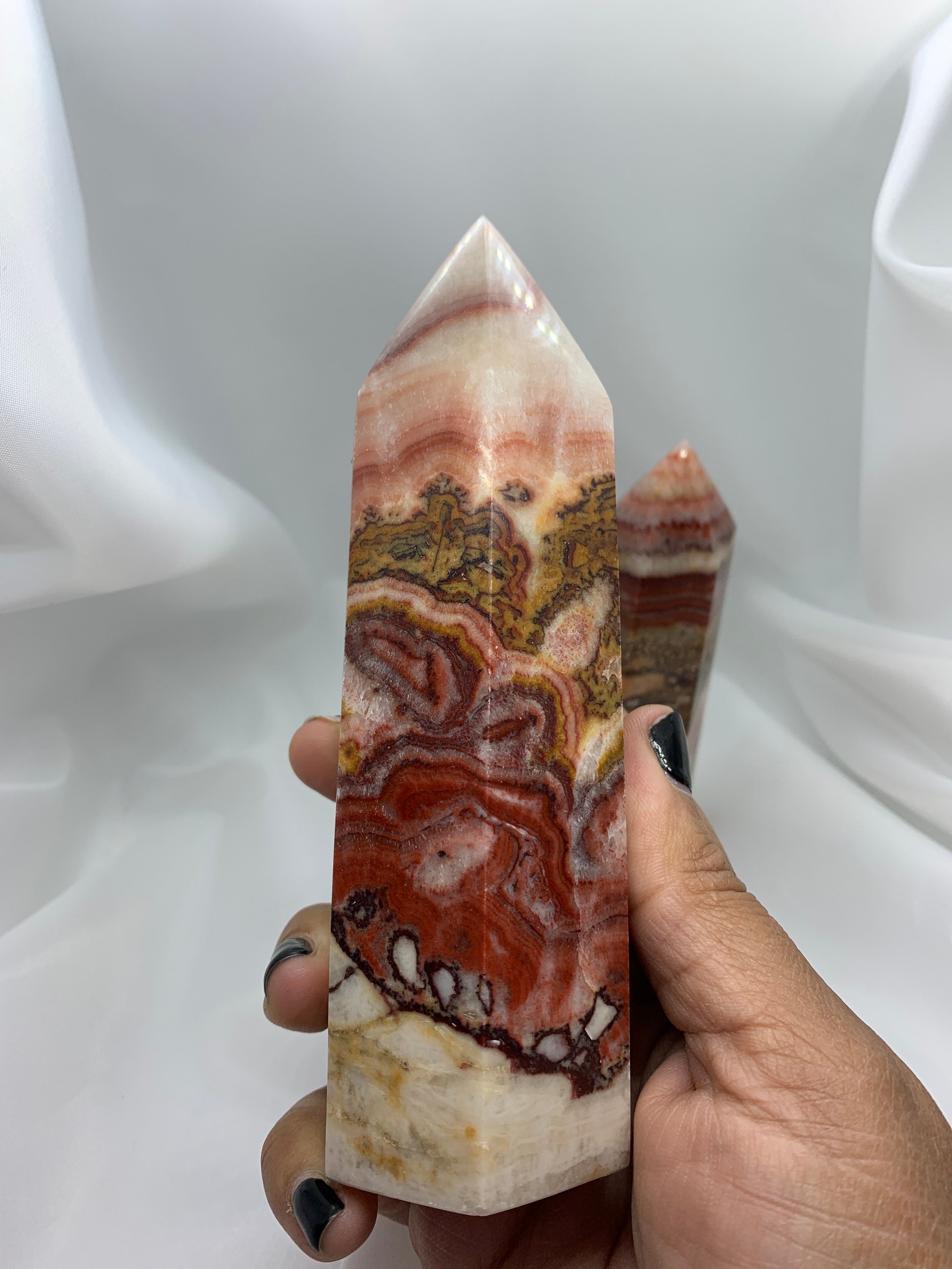 LARGE Dali Jasper Pork Stone Crystal Towers Dali Jasper Etsy
