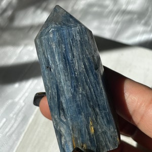 Blue Kyanite • Polished Blue Kyanite • Kyanite Tower • Crystals • Blue Kyanite Point • Blue Kyanite Obelisk • Blue Kyanite Tower