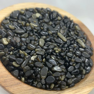 Gold Sheen Obsidian Pebbles / chips