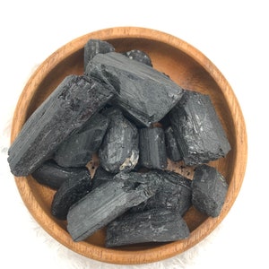 Crystals • Tourmaline • Shiny Black Tourmaline Chunks • One Dollar Shop • Black Tourmaline • Cheap Crystals • Tourmaline Black • Tourmaline