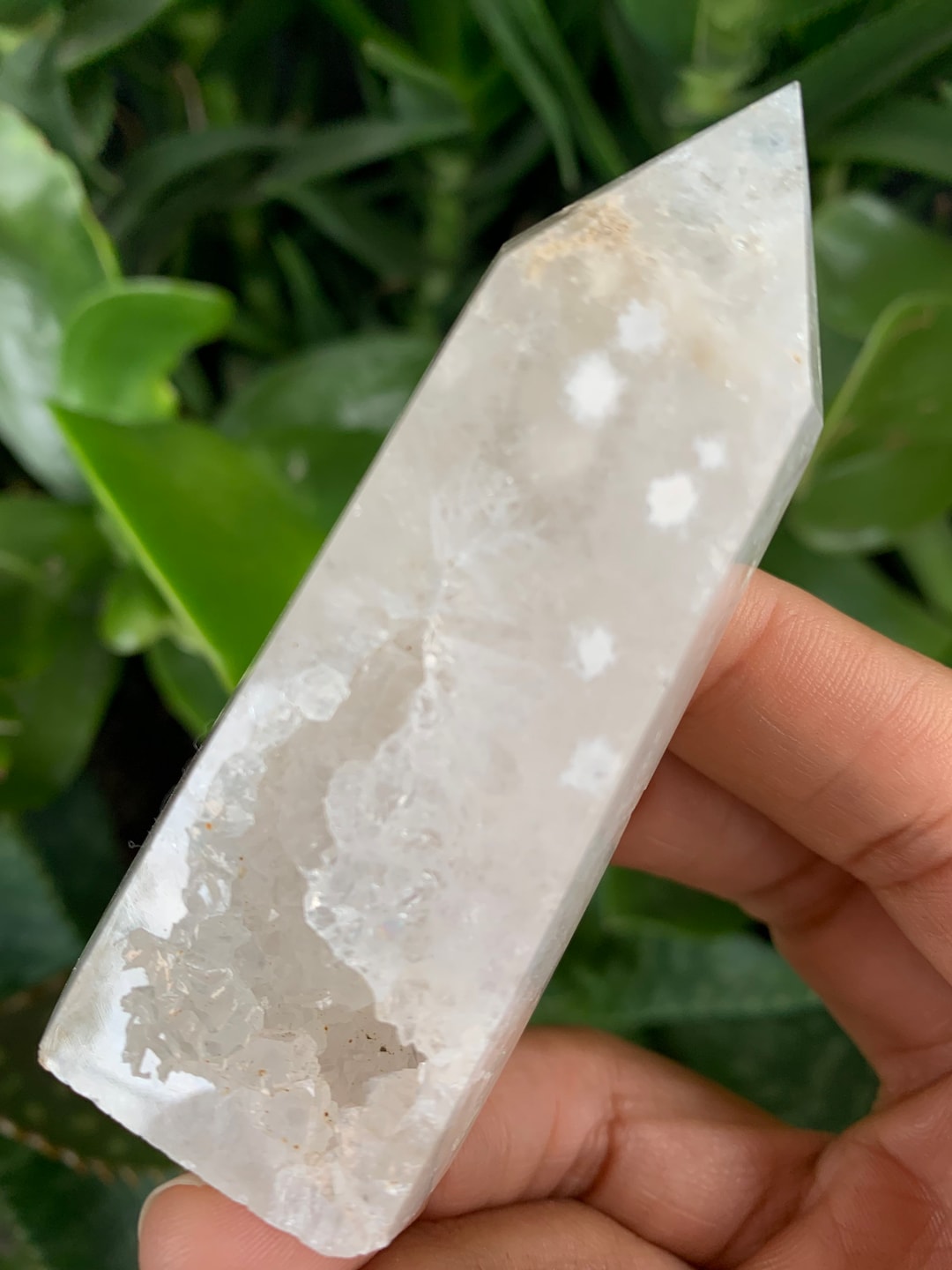 Snow Quartz Snowflake Quartz Druzy Crystal Quartz Towers Druzy Snow