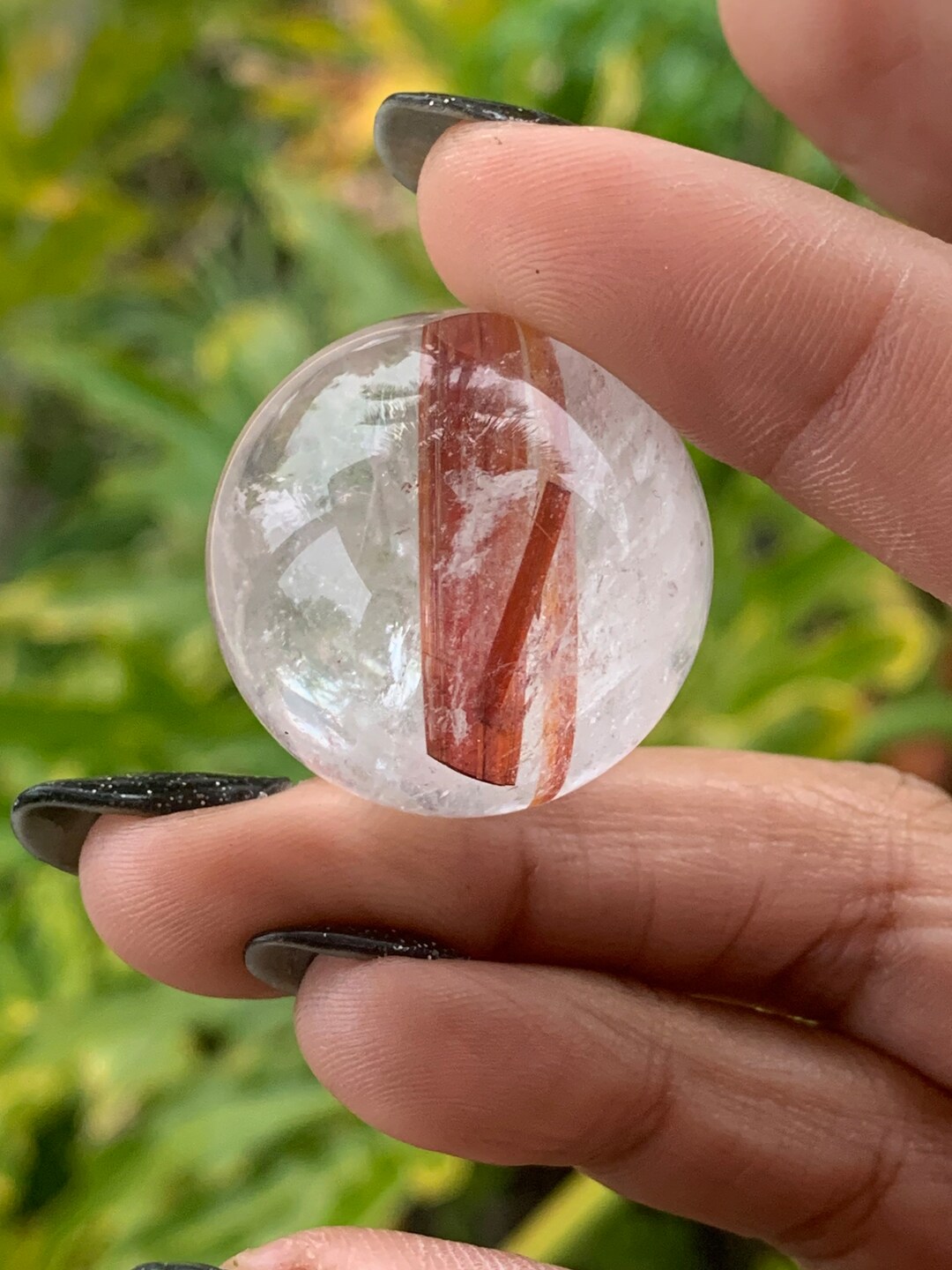 Rare Copper Rutilated Quartz Spheres Rutile Rutilated Copper Red Rutile