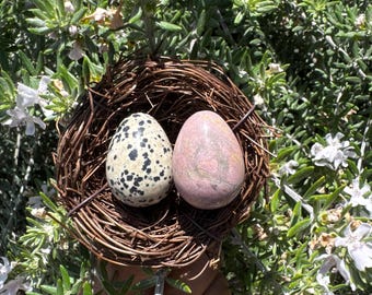 Genuine Crystal Easter Eggs • Natural Stone Renewal Carvings