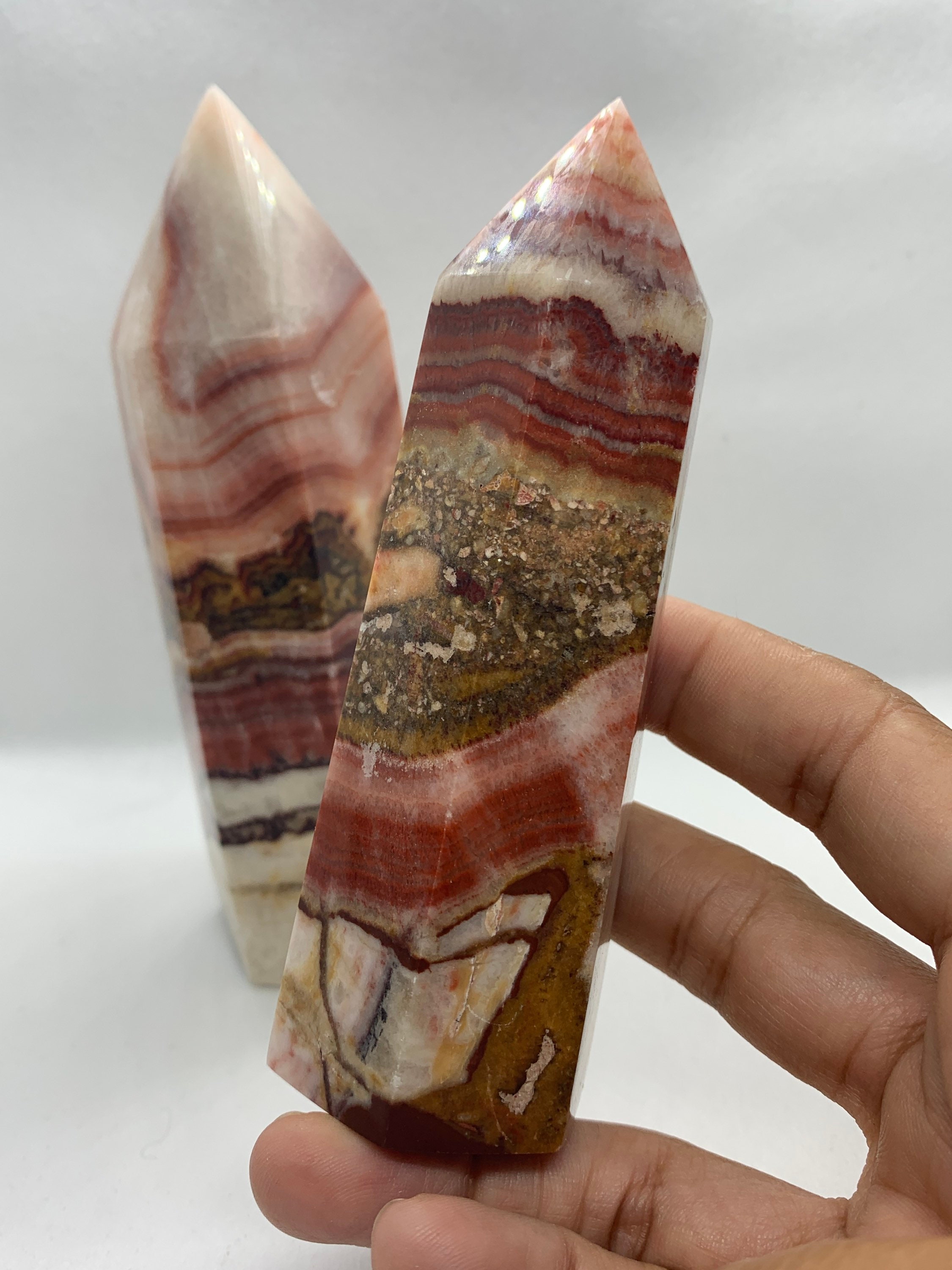 LARGE Dali Jasper Pork Stone Crystal Towers Dali Jasper Etsy