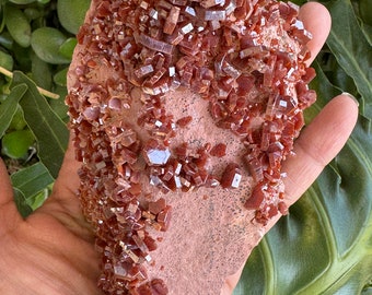 Vanadinite • Vanadinite on Barite • Exotic Crystals • Rare Crystals • Large Crystal Specimen • Vanadinite Specimen • Red Vanadinite • Reiki