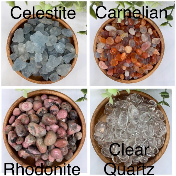 Variety of Crystal Chips • Crystal Pebbles • Real Crystals • Crystals for Gridding • Crystals for Crafting • Crystal Chip Stones • Crystals