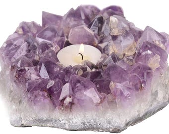 Crystal Geode Candle Holders
