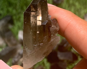Crystals • Natural Crystals • Raw Smoky Quartz Points • Natural Smoky Quartz • Genuine Smoky Quartz Points • Ethically Sourced Crystals