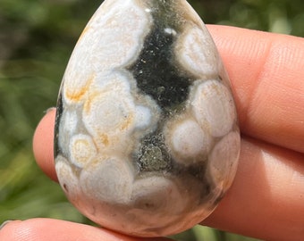 Ocean Jasper • Orbicular Ocean Jasper • Orbital Ocean Jasper • OJ Crystals • Ocean Jasper Pendents • Ocean Jasper Palm Stone • Orbital OJ