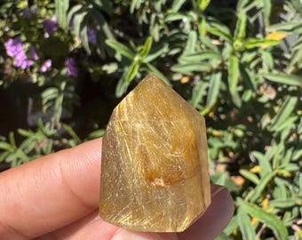 Rutile • Rutilated • High Grade Golden Rutilated Quartz Crystal Towers • Gold Rutile • Golden Rutilated • Rutilated Quartz