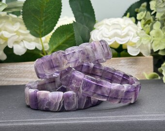 Amethyst • Cheveron Amethyst Bracelet • Chevron Amethyst • Dream Amethyst •  Chevron Amethyst Bangle • Amethyst Bracelet • Amethyst Jewelry
