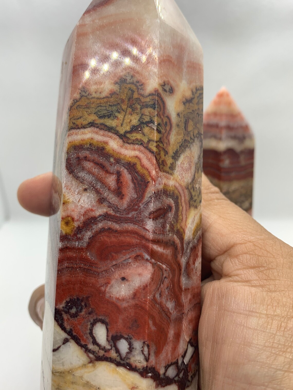 LARGE Dali Jasper Pork Stone Crystal Towers Dali Jasper Etsy