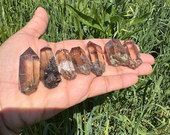 Rutile • Rutilated • High Grade Golden Rutilated Quartz Crystal Points • Gold Rutile • Golden Rutilated • Rutilated Quartz • Natural Rutile