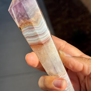 Amethyst Lace • Genuine Amethyst Crazy Lace Crystal Wand • Purple Amethyst + Crazy Lace • Natural Crystal • Meditation Crystals