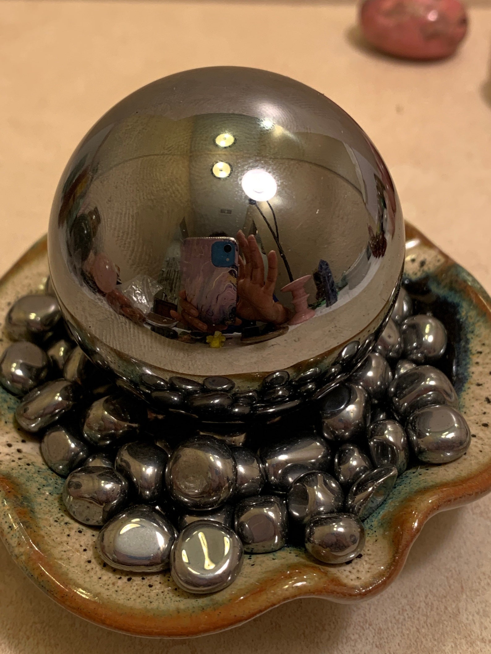 Hematite Sphere Etsy