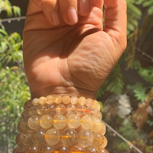 Golden Rutilated Quartz Bracelets - Gold Rutile Bracelets - Rutilated Quartz - Rutile - Gold Rutile - Included Quartz