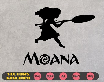 Moana svg, Moana cutfile, Moana cricut, Moana Logo svg, Moana silhouette, Princess Moana svg, Cartoon Princess svg, svg file for cricut