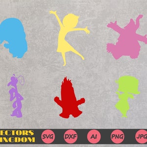 Inside Out svg, Inside Out Joy svg, Sadness svg, Anger svg, Fear svg, Disgust svg, Bing Bong svg, Inside Out Silhouette, svg file for cricut