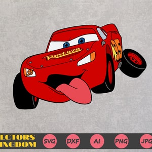Lightning McQueen svg, Montgomery McQueen svg, Lightning McQueen Cars svg, Cars Cartoon svg, Cars svg, McQueen Stickers svg