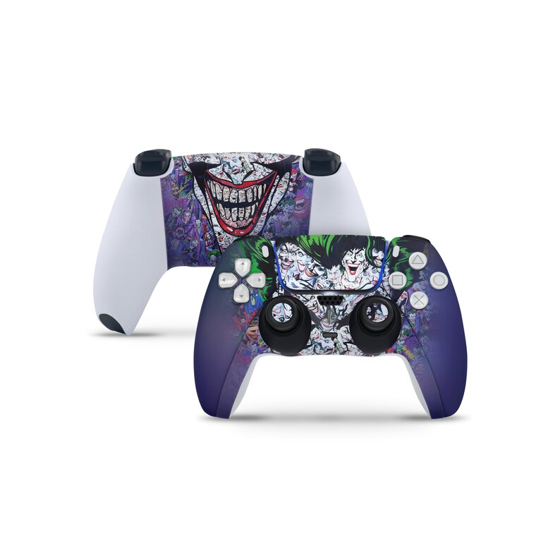 Joker PS5 Controller & Console Skin Crazy Joker Playstation 5 Etsy