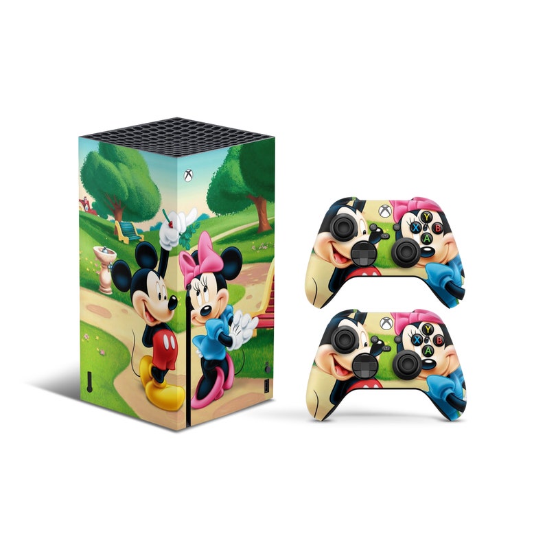 Skins Xbox Series X Mickey Mouse theme Full Body Cover and Controller
