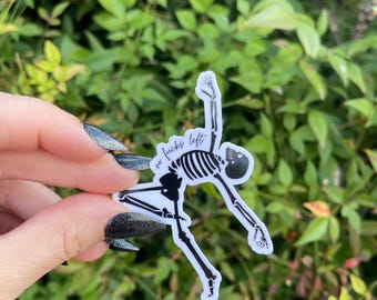 Skeleton Dancing, No Fucks Left, Vinyl Sticker