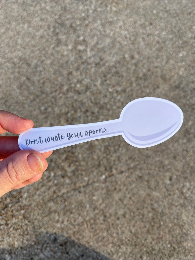 Spoon Inside Sticker Spoonie Sticker, Invisible Disability, Vinyl Sticker, Spoons - Etsy