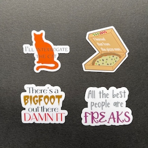 Mini Supernatural Stickers, 4pk sticker, Sticker Bundle, Supernatural Bundle