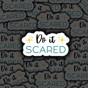 Do It Scared, Mental Health, OCD Sticker, OCD Support, Vinyl Sticker