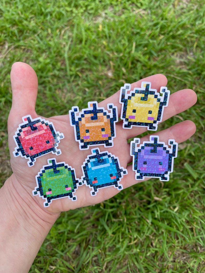 Junimo bundle (6pk) confetti holographic overlay.